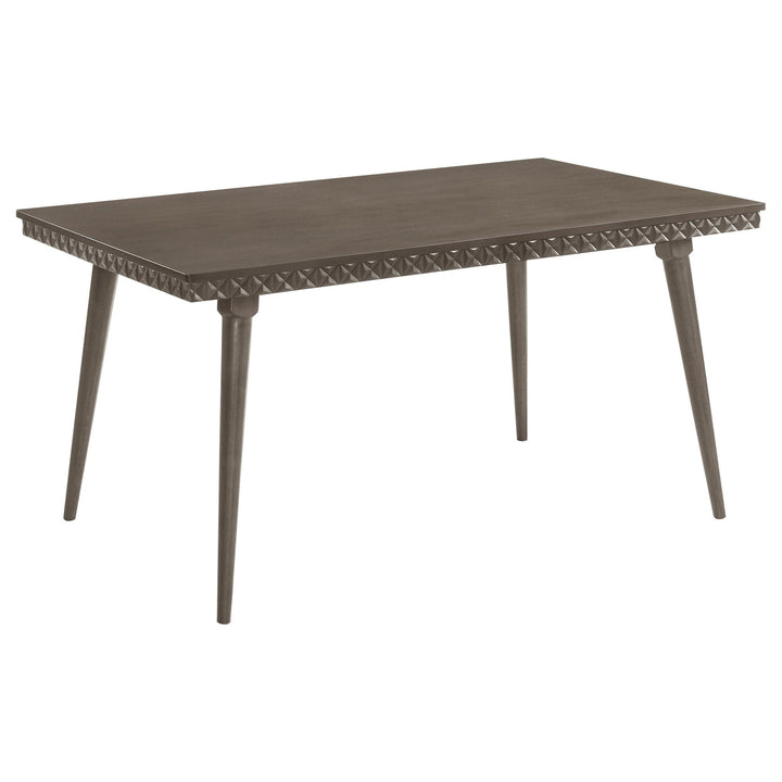Onslow - Rectangular Wood Dining Table - Dark Brown Dining Table modern furniture Contempo Furniture