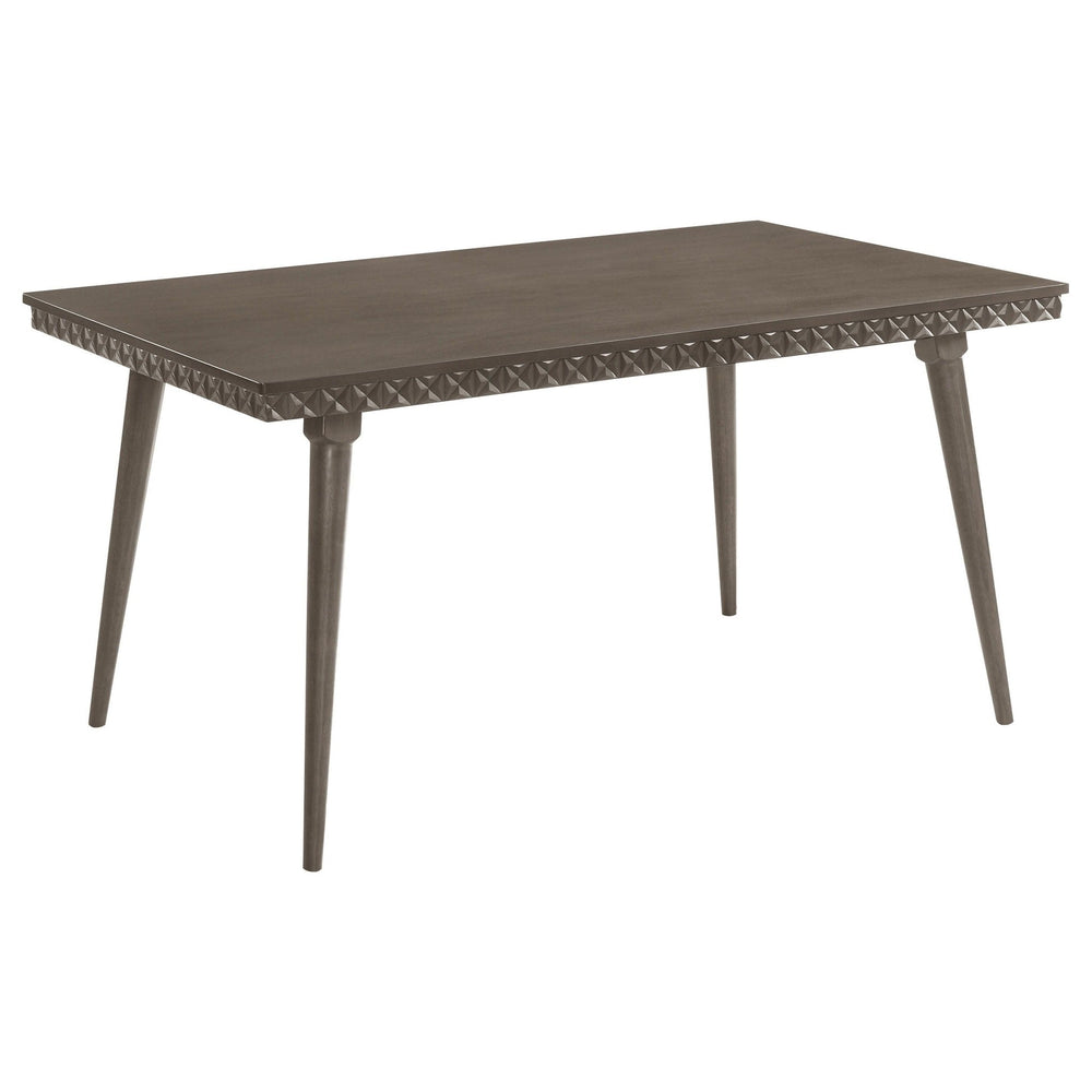 Onslow - Rectangular Wood Dining Table - Dark Brown Dining Table modern furniture Contempo Furniture