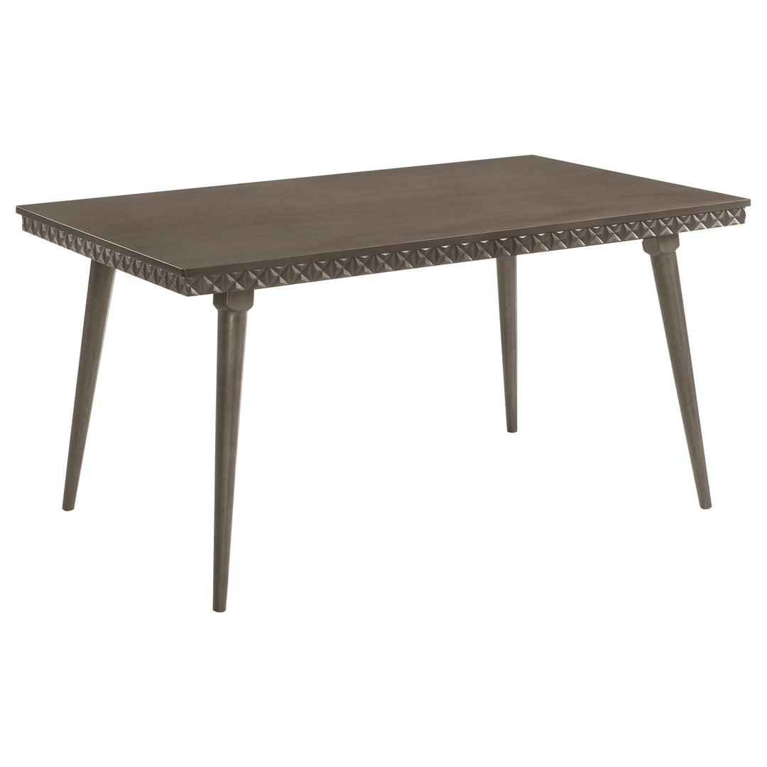 Onslow - Rectangular Wood Dining Table - Dark Brown Dining Table modern furniture Contempo Furniture