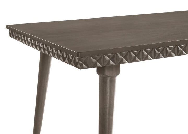 Onslow - Rectangular Wood Dining Table - Dark Brown Dining Table modern furniture Contempo Furniture