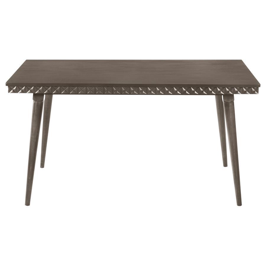 Onslow - Rectangular Wood Dining Table - Dark Brown Dining Table modern furniture Contempo Furniture