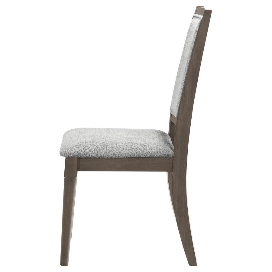 Onslow - Upholstered Dining Side Chair (Set of 2) - Dark Brown Chair Set modern furniture Contempo Furniture