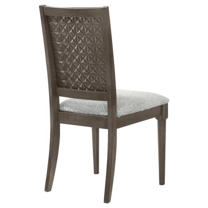 Onslow - Upholstered Dining Side Chair (Set of 2) - Dark Brown Chair Set modern furniture Contempo Furniture