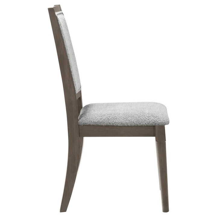 Onslow - Upholstered Dining Side Chair (Set of 2) - Dark Brown Chair Set modern furniture Contempo Furniture