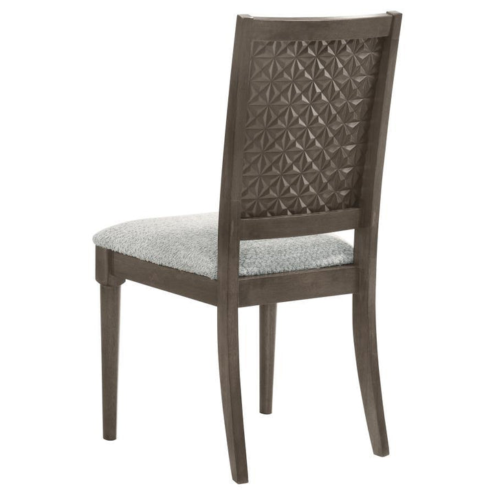 Onslow - Upholstered Dining Side Chair (Set of 2) - Dark Brown Chair Set modern furniture Contempo Furniture