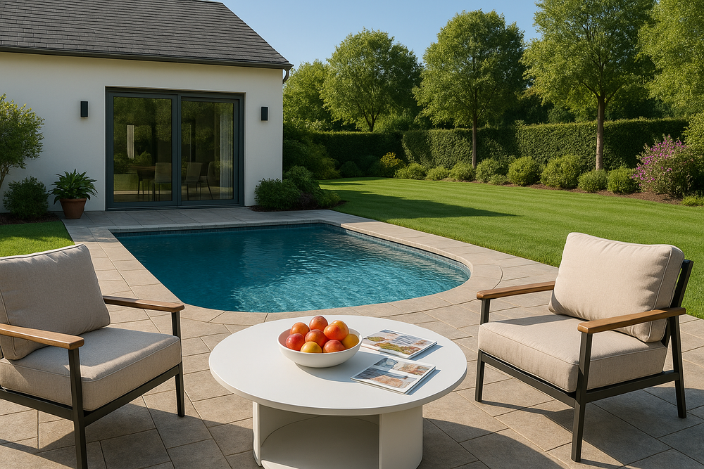 Onza - Outdoor White Coffee Table - View 2
