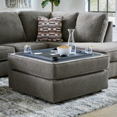 O'Phannon Ottoman With Storage - Beige Storage Ottoman modern furniture Contempo Furniture