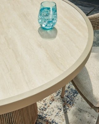 Orchard Beach Outdoor Dining Table - Beige Dining Table modern furniture Contempo Furniture