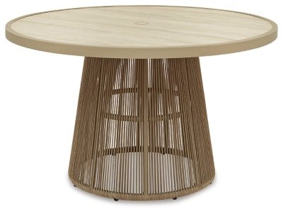 Orchard Beach Outdoor Dining Table - Beige Dining Table modern furniture Contempo Furniture