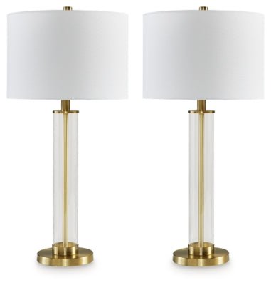 Orenman Table Lamp (Set of 2) - White Table Lamp modern furniture Contempo Furniture