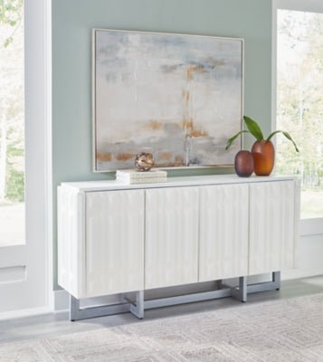 Ornawel Accent Cabinet - White Accent Cabinet modern furniture Contempo Furniture
