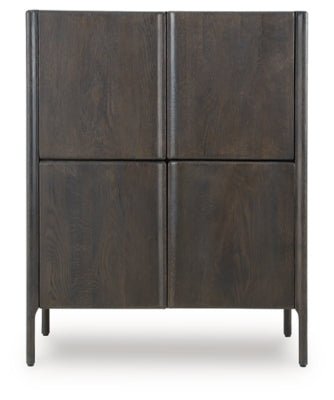 Orsonal Accent Cabinet - Dark Brown Accent Cabinet modern furniture Contempo Furniture