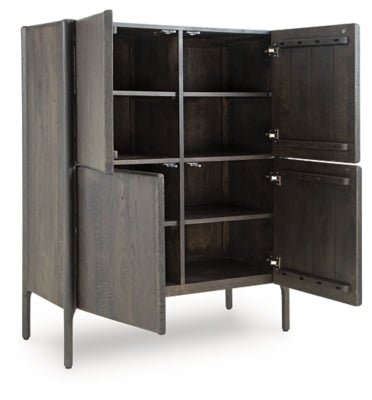 Orsonal Accent Cabinet - Dark Brown Accent Cabinet modern furniture Contempo Furniture