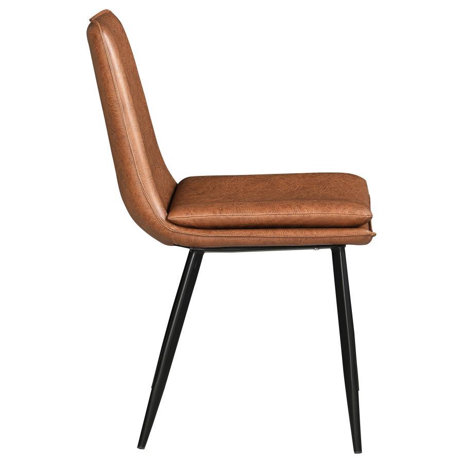 Ortega - Upholstered Dining Side Chair (Set of 2) - Coffee Chair Set modern furniture Contempo Furniture