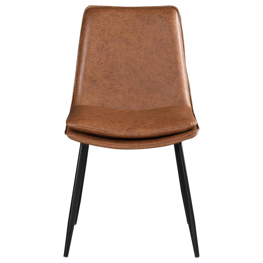 Ortega - Upholstered Dining Side Chair (Set of 2) - Coffee Chair Set modern furniture Contempo Furniture
