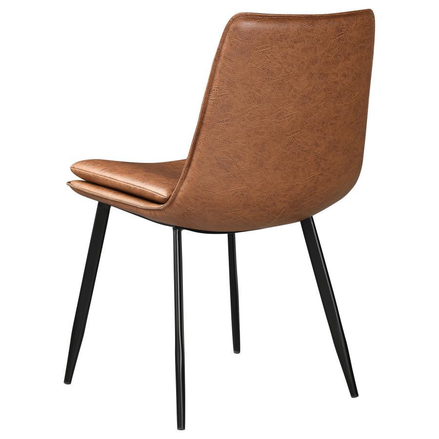 Ortega - Upholstered Dining Side Chair (Set of 2) - Coffee Chair Set modern furniture Contempo Furniture