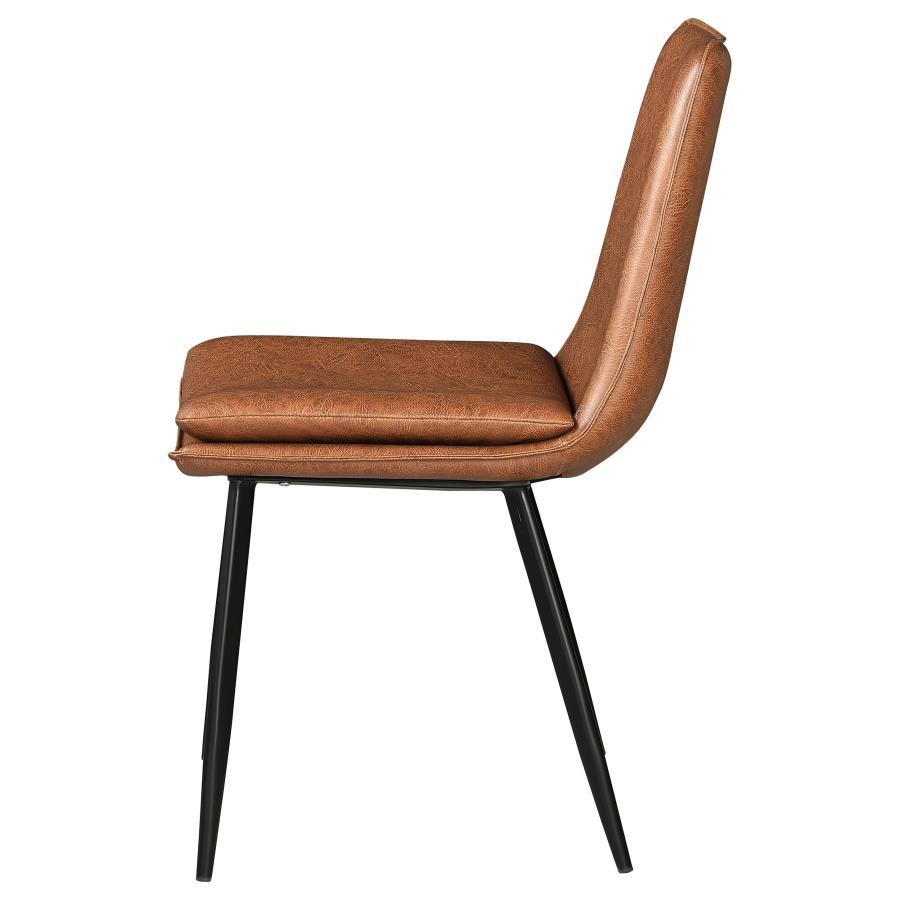 Ortega - Upholstered Dining Side Chair (Set of 2) - Coffee Chair Set modern furniture Contempo Furniture