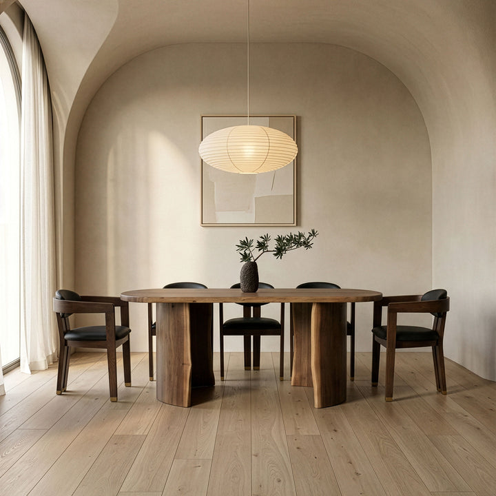 Orville - Modern Live Edge Acacia Dining Table