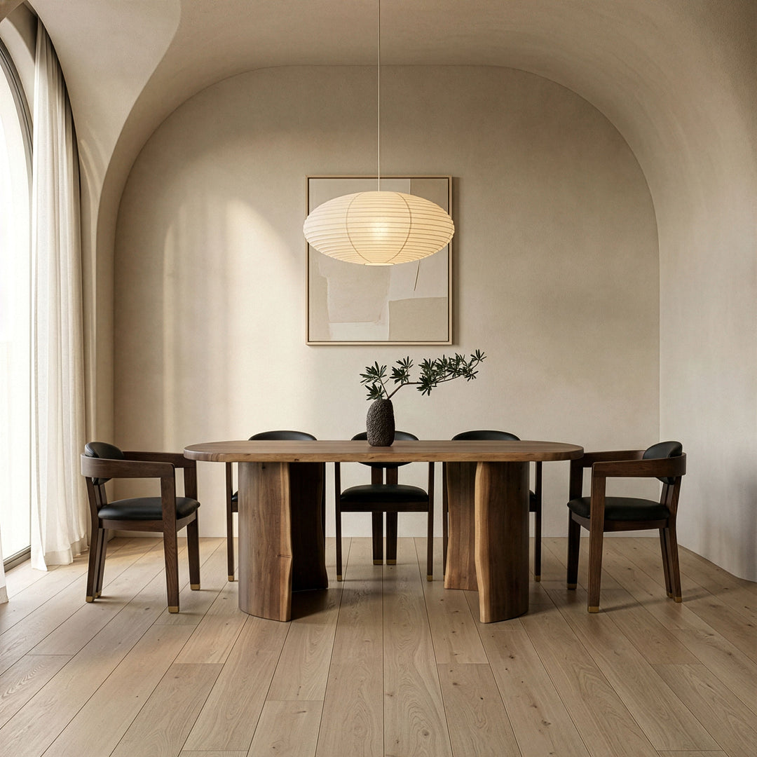 Orville - Modern Live Edge Acacia Dining Table