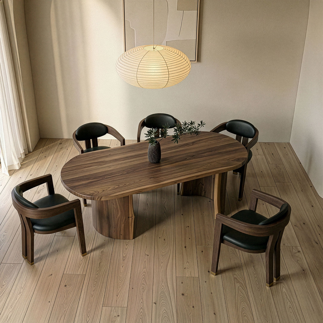 Orville - Modern Live Edge Acacia Dining Table