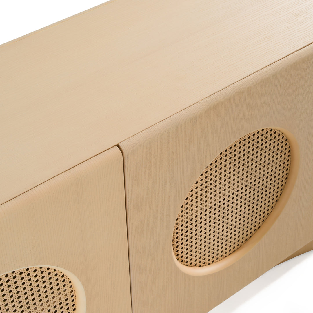 Osaka  Modern Natural Ash + Rattan Buffet