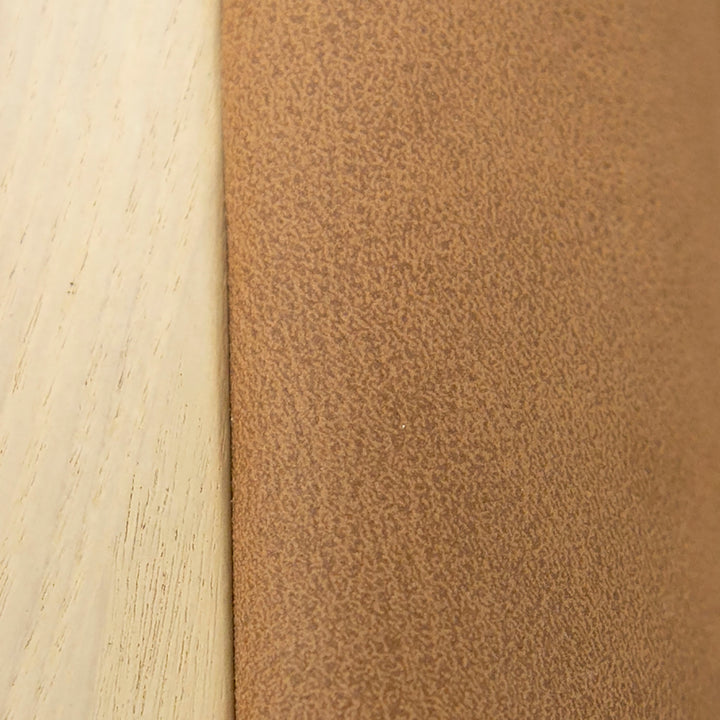 Osaka  Modern Natural Ash + Rust Fabric Dining Chair