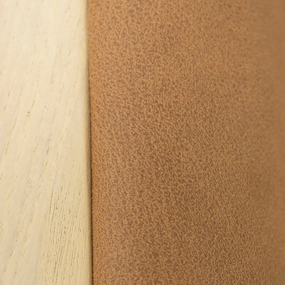 Osaka - Modern Natural Ash + Rust Fabric Dining Chair - View 2