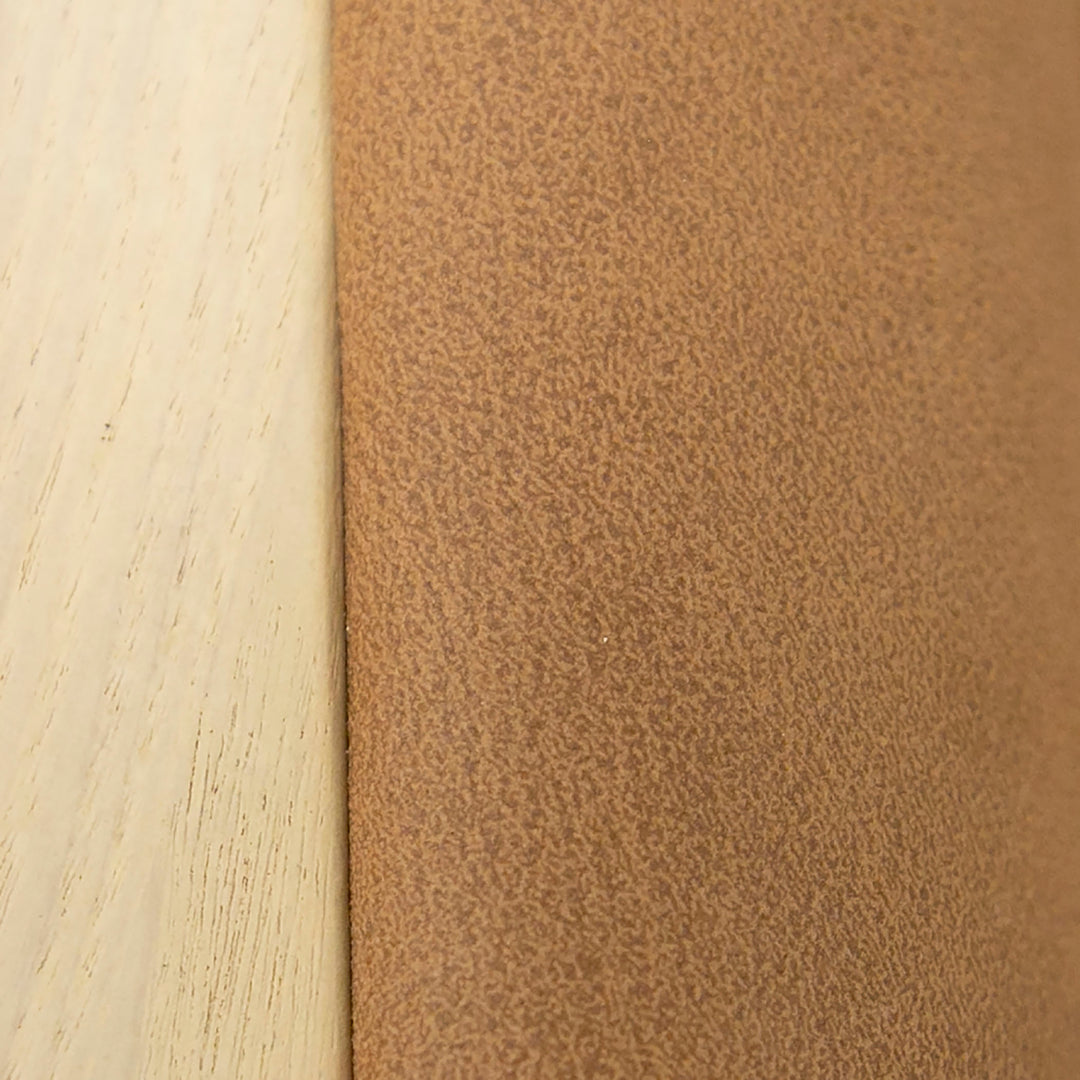 Osaka - Modern Natural Ash + Rust Fabric Dining Chair