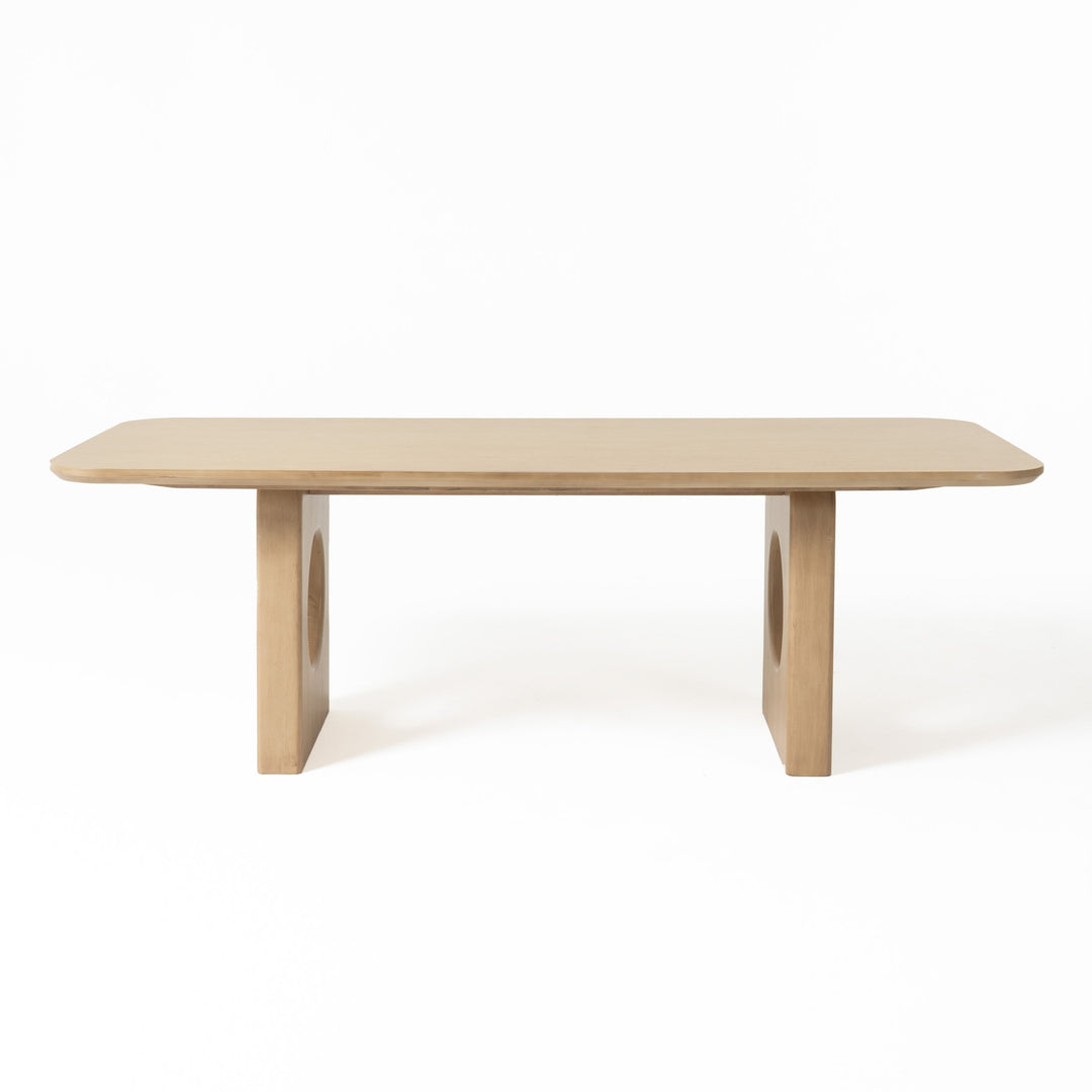 Oshana  Modern White Oak Dining Table