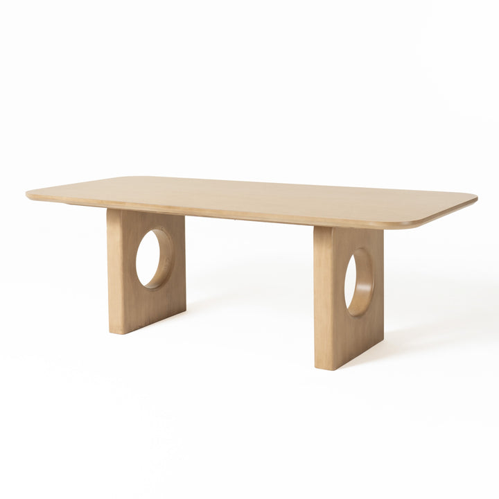 Oshana  Modern White Oak Dining Table