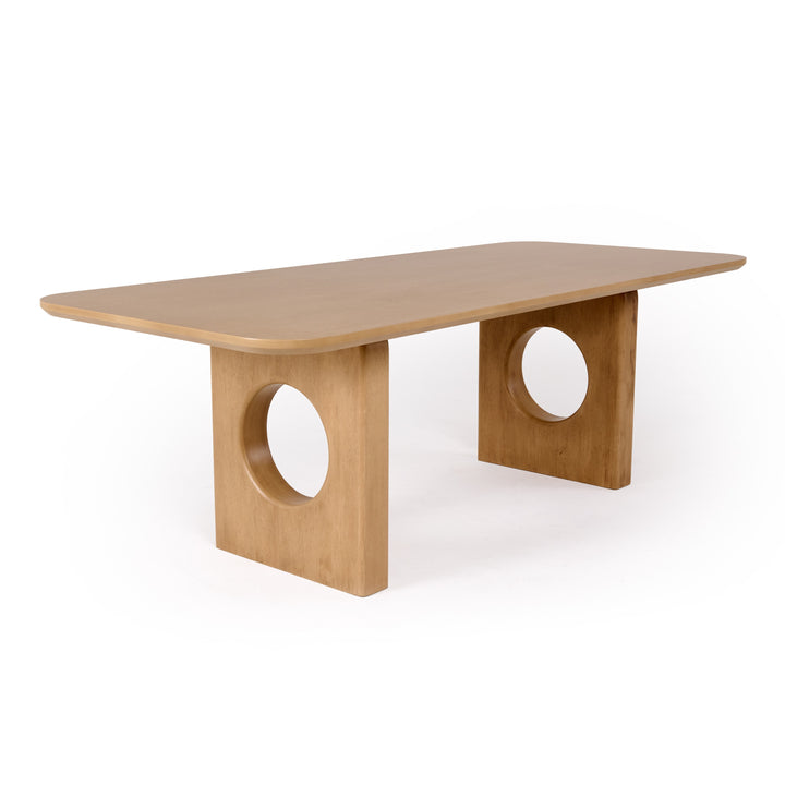 Oshana  Modern White Oak Dining Table