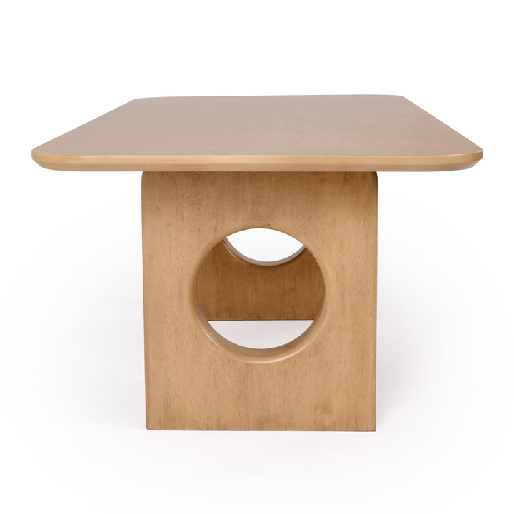 Oshana  Modern White Oak Dining Table