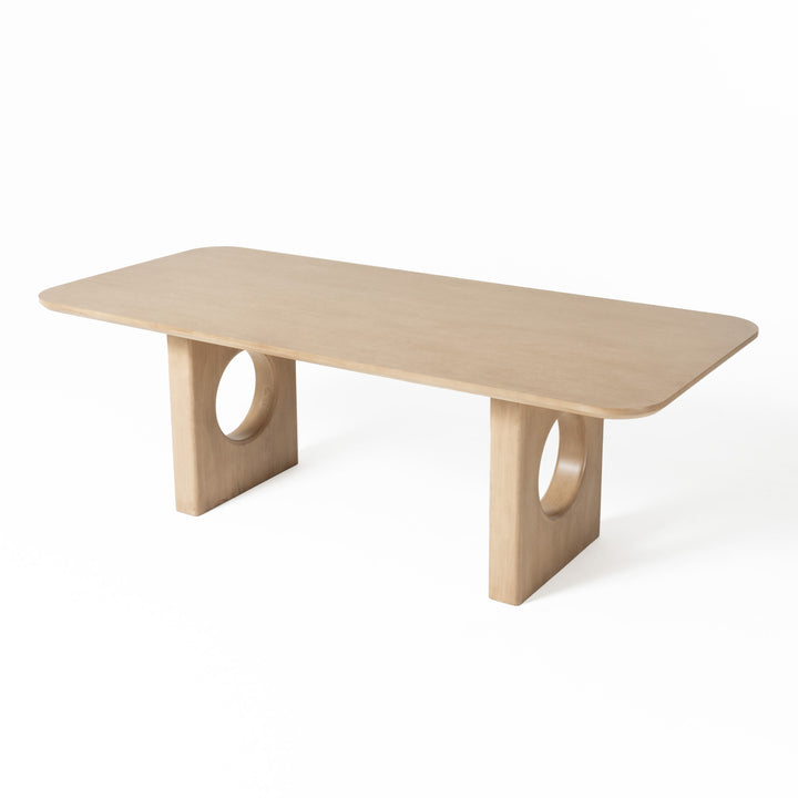 Oshana  Modern White Oak Dining Table