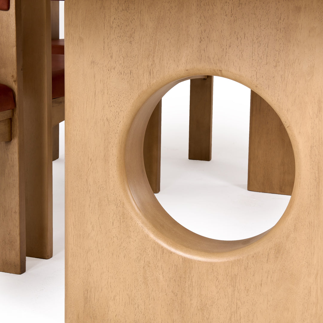 Oshana  Modern White Oak Dining Table