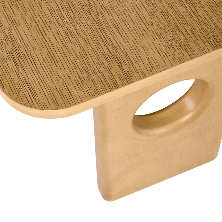 Oshana  Modern White Oak End Table