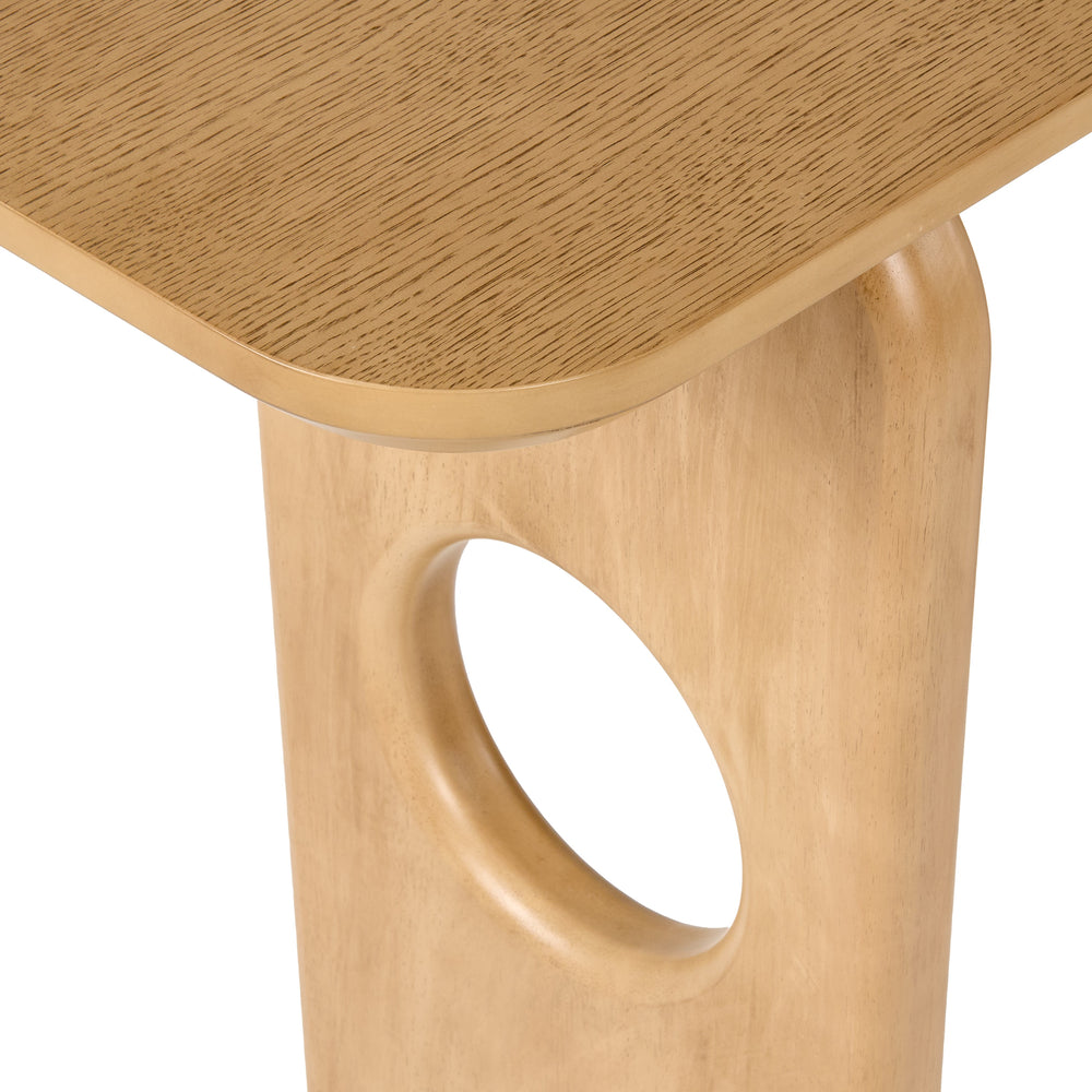 Oshana - Modern White Oak Console Table - View 9