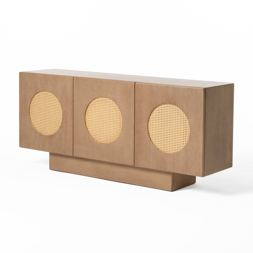 Oshana - Modern White Oak Buffet - View 2