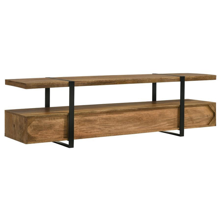 Otto - 5 - Drawer Mango Wood TV Stand Media Console - Brown TV Stand modern furniture Contempo Furniture
