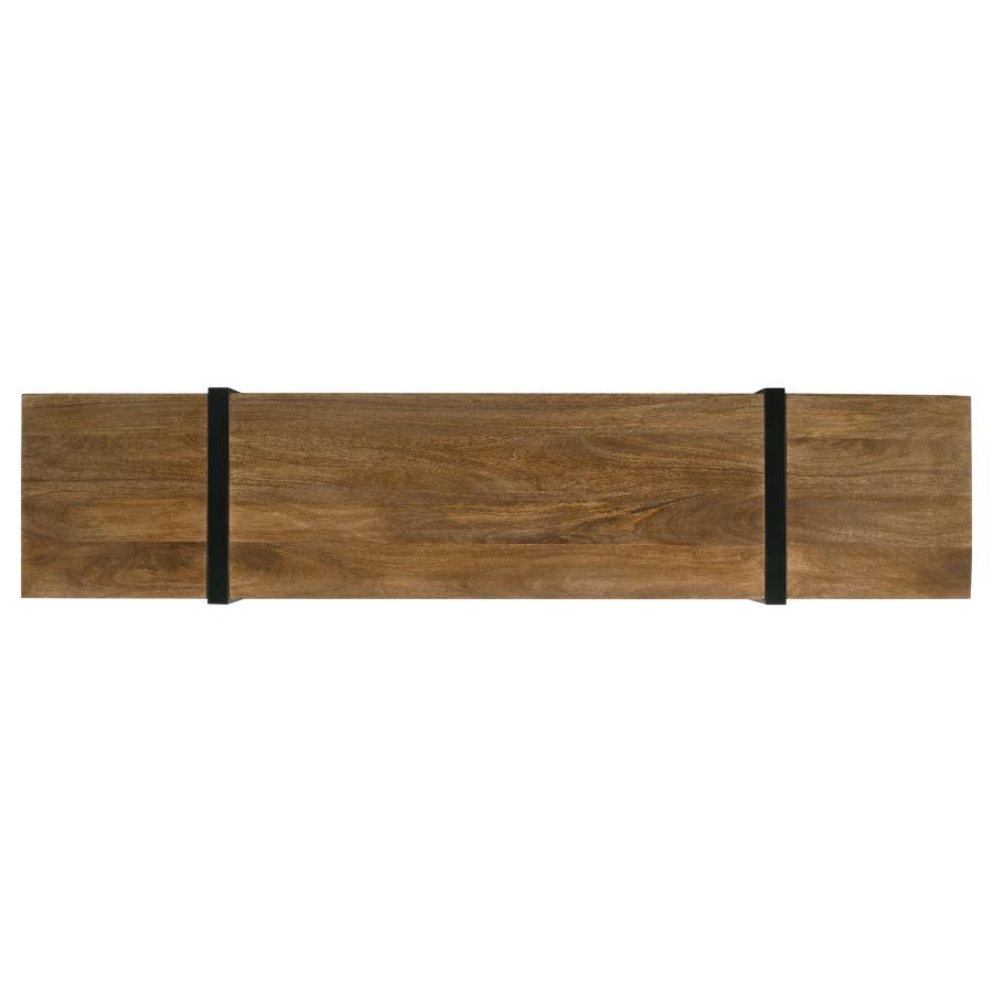 Otto - 5 - Drawer Mango Wood TV Stand Media Console - Brown TV Stand modern furniture Contempo Furniture