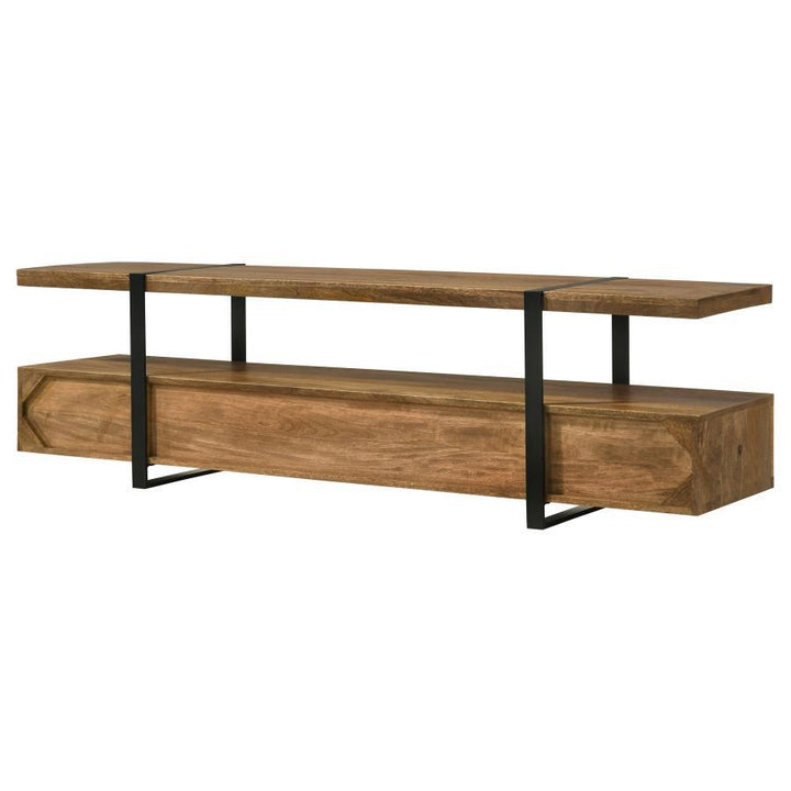 Otto - 5 - Drawer Mango Wood TV Stand Media Console - Brown TV Stand modern furniture Contempo Furniture