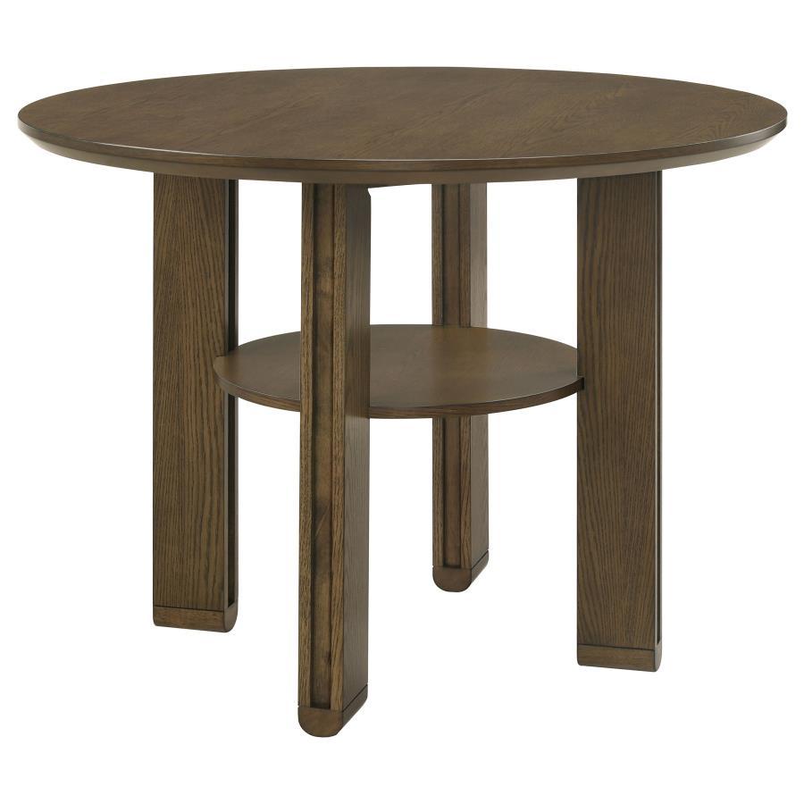 Ottowa - 5 Piece Round Counter Height Dining Room Set - Brown 5 - Piece Dining Room Set modern furniture Contempo Furniture