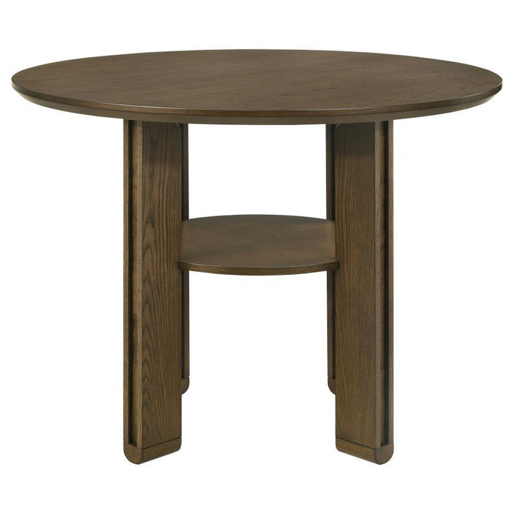Ottowa - 5 Piece Round Counter Height Dining Room Set - Brown 5 - Piece Dining Room Set modern furniture Contempo Furniture