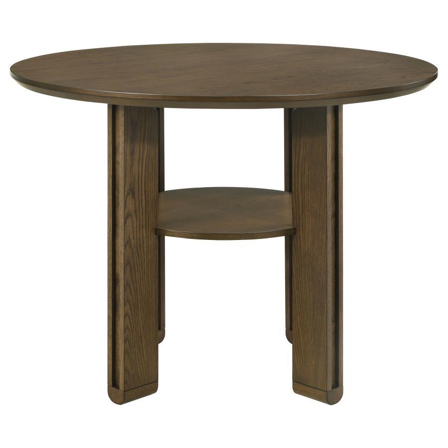 Ottowa - 5 Piece Round Counter Height Dining Room Set - Brown 5 - Piece Dining Room Set modern furniture Contempo Furniture