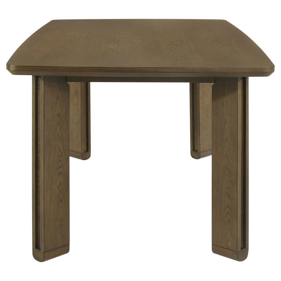 Ottowa - 7 Piece Rectangular Wood Dining Room Table Set - Brown 7 - Piece Dining Room Set modern furniture Contempo Furniture