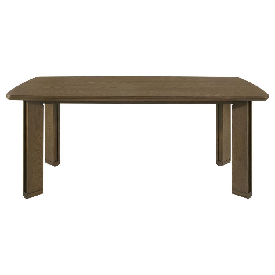 Ottowa - Rectangular Wood Dining Table - Brown Dining Table modern furniture Contempo Furniture