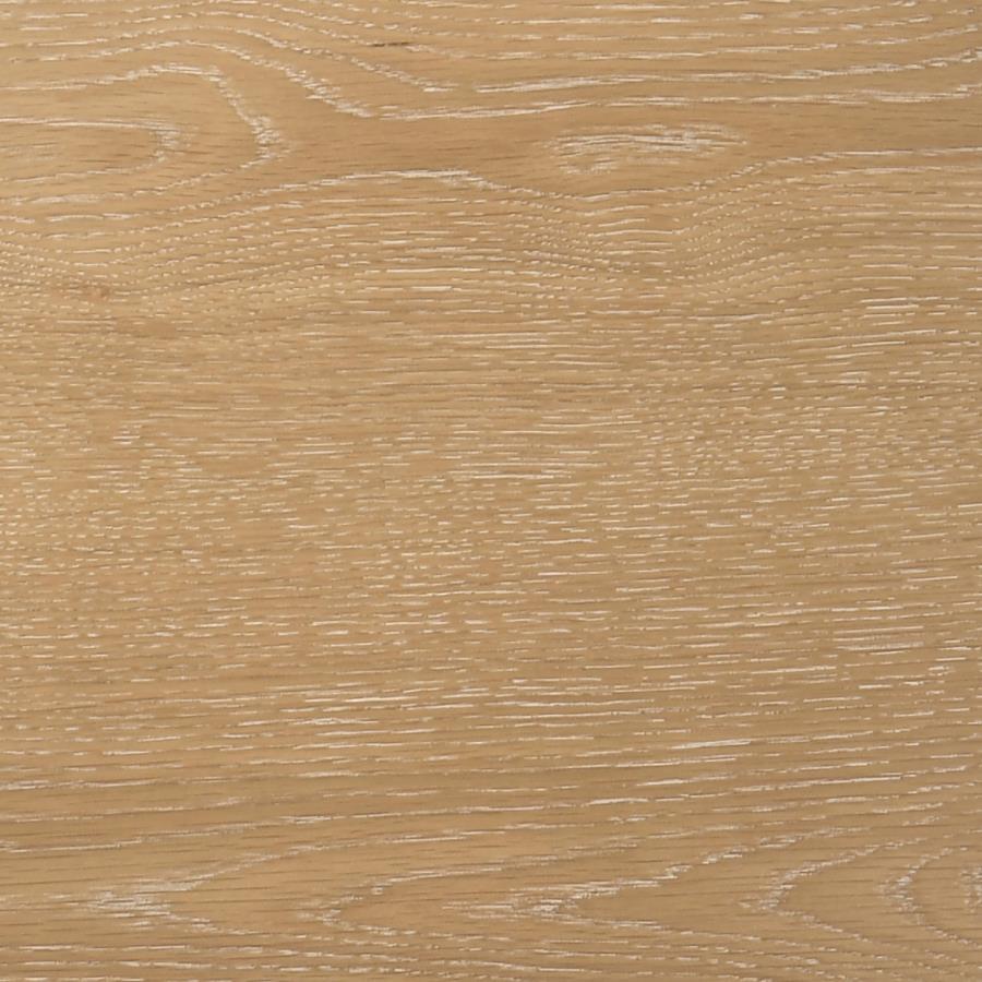 Ottowa - Round Wood Side End Table With Shelf - Washed Oak End Table modern furniture Contempo Furniture