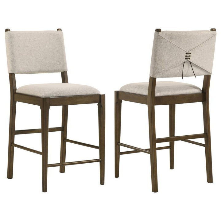 Ottowa - Upholstered Counter Side Chair (Set of 2) - Brown Chair Set modern furniture Contempo Furniture