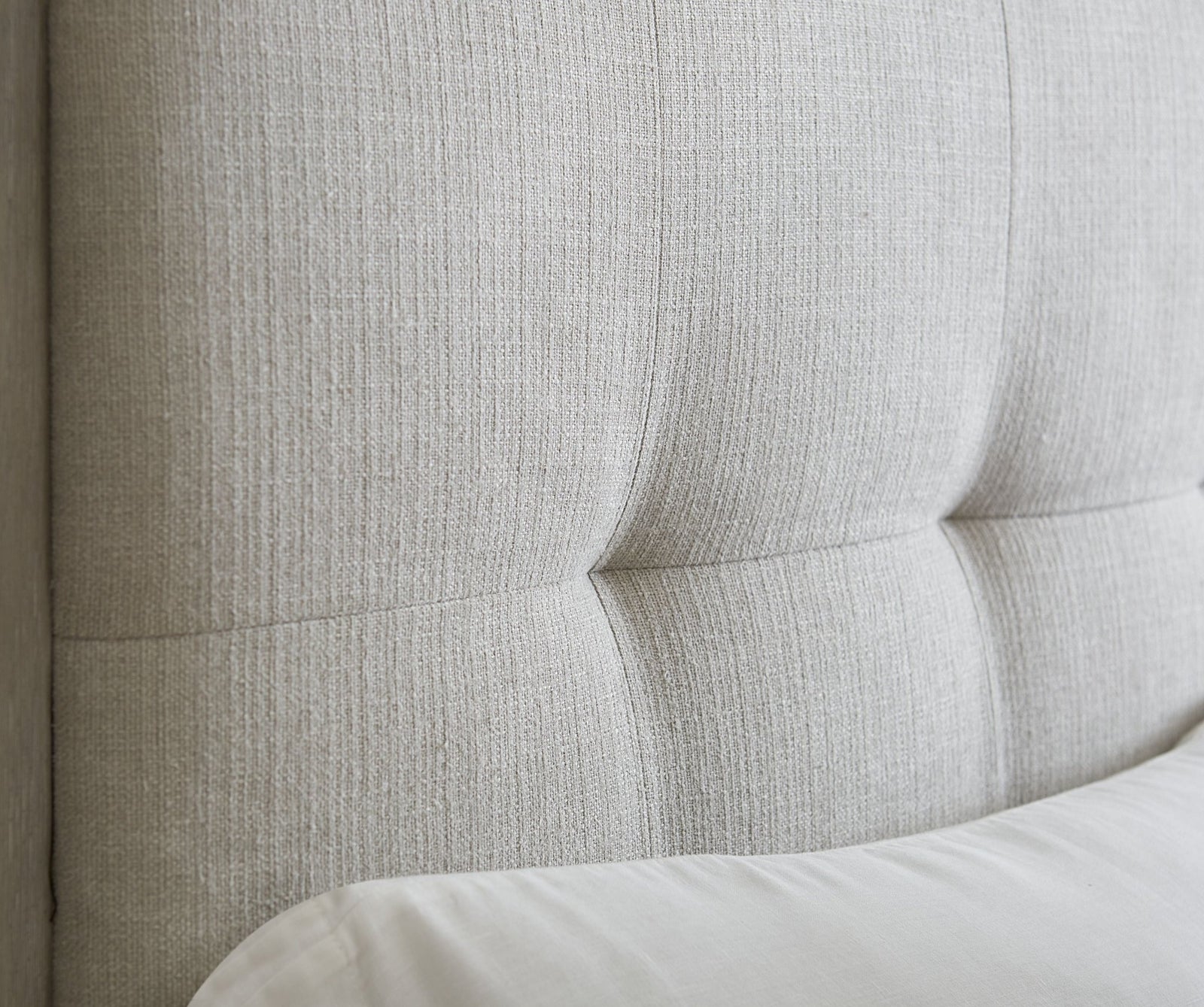 Oxford Upholstered Platform Bed in Mineral Bed modern furniture Contempo Furniture