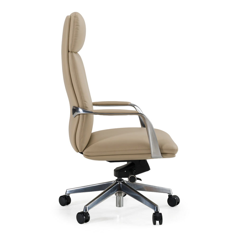 Ozark - Modern Tan Vegan Leather Office Chair - View 2