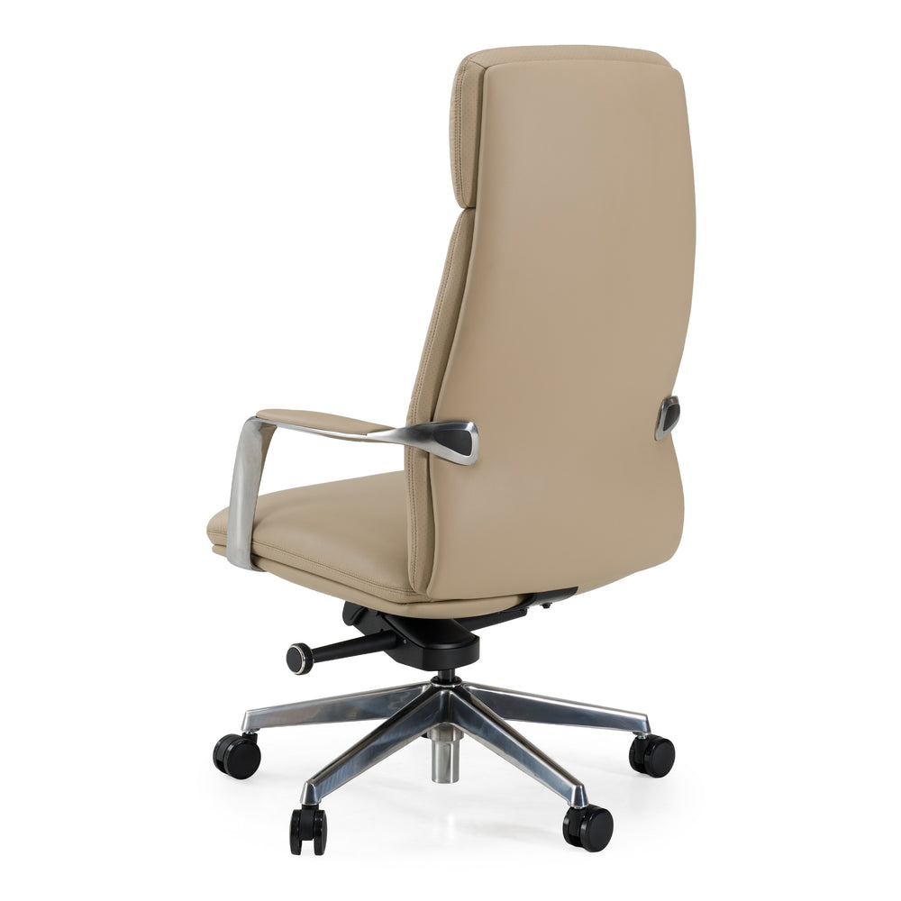 Ozark - Modern Tan Vegan Leather Office Chair - View 8